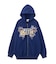 BUTTERFLY EMBLEM ZIP UP SWEAT HOODIE