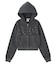 STUDDED XG LOGO ZIP UP SWEAT COMPACT HOODIE