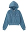 STUDDED XG LOGO ZIP UP SWEAT COMPACT HOODIE