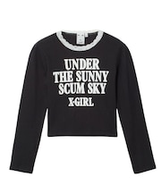 LACE TRIM L/S BABY TOP
