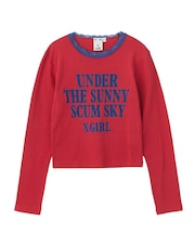 LACE TRIM L/S BABY TOP