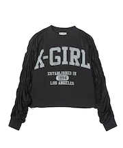 JERSEY MIX CREWNECK TOP
