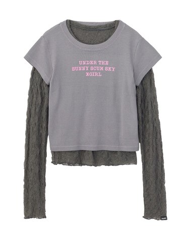 FADED 2P SET LAYERED TOP