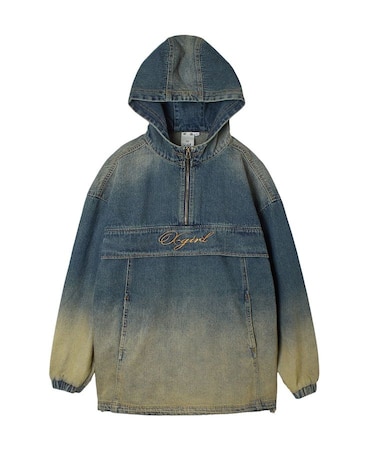 DUSTY DENIM ANORAK DRESS