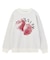 STRAWBERRY AND LOGO JACQUARD KNIT TOP