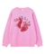 STRAWBERRY AND LOGO JACQUARD KNIT TOP