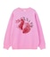 STRAWBERRY AND LOGO JACQUARD KNIT TOP