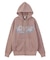 LETTERING SPRAY LOGO ZIP UP SWEAT HOODIE