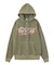 LETTERING SPRAY LOGO ZIP UP SWEAT HOODIE