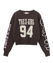 NUMBER JACQUARD COMPACT KNIT TOP