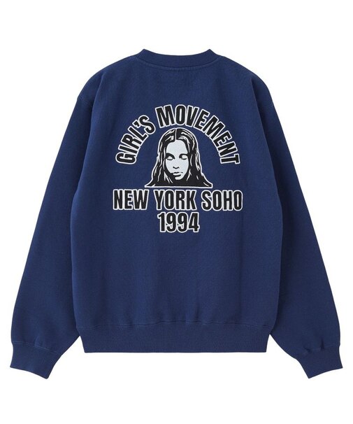 ARCH LOGO AND FACE PATCH SWEATSHIRT