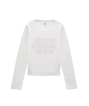 STAR AND LOGO L/S BABY TEE