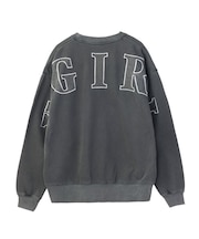 FADED BIG PATCH CREWNECK SWEATSHIRT