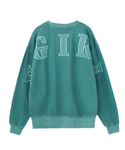 FADED BIG PATCH CREWNECK SWEATSHIRT