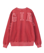 FADED BIG PATCH CREWNECK SWEATSHIRT
