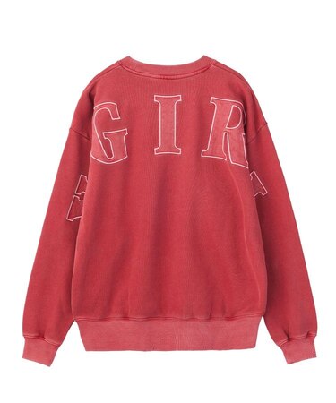 FADED BIG PATCH CREWNECK SWEATSHIRT