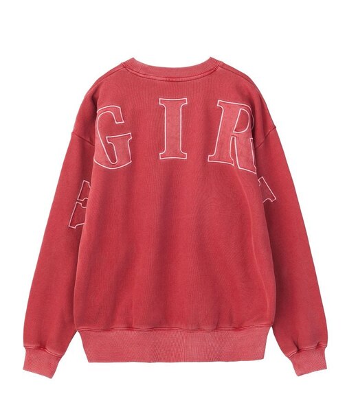 FADED BIG PATCH CREWNECK SWEATSHIRT