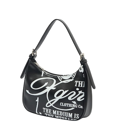FAUX LEATHER FACE HANDBAG