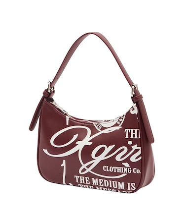 FAUX LEATHER FACE HANDBAG