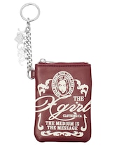 FAUX LEATHER FACE COIN CASE