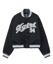 LOGO AND NUMBER VARSITY JACKET