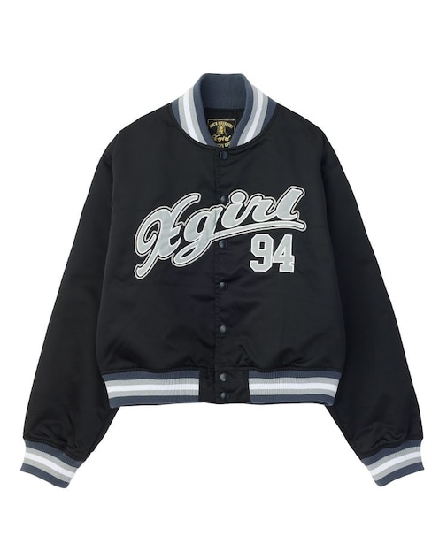 LOGO AND NUMBER VARSITY JACKET