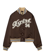 LOGO AND NUMBER VARSITY JACKET
