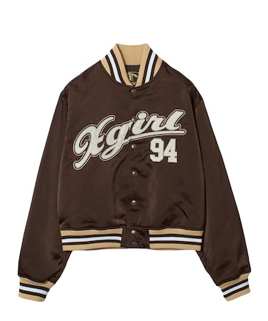 LOGO AND NUMBER VARSITY JACKET