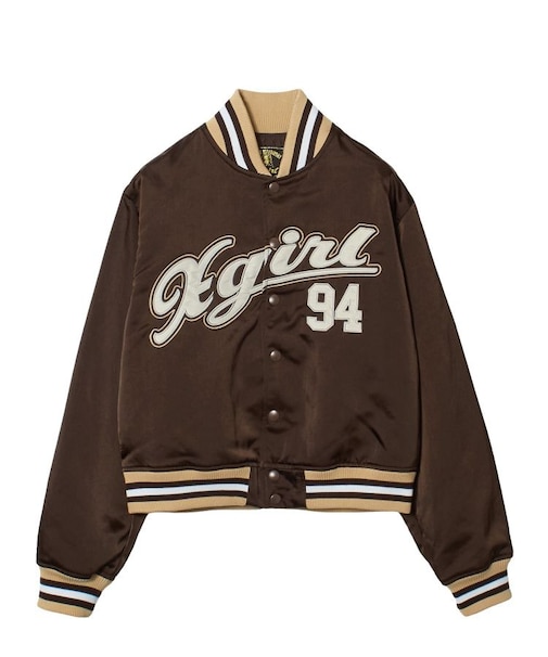 LOGO AND NUMBER VARSITY JACKET
