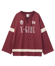 LACED UP FOOTBALL L/S TOP