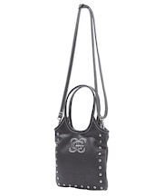 XG EMBLEM STUDDED 2WAY MINI BAG