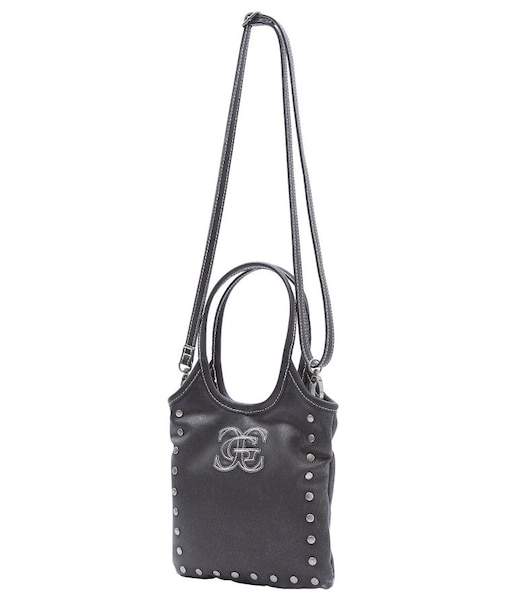 XG EMBLEM STUDDED 2WAY MINI BAG