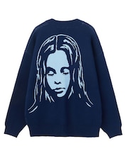 FACE BACK JACQUARD KNIT CARDIGAN