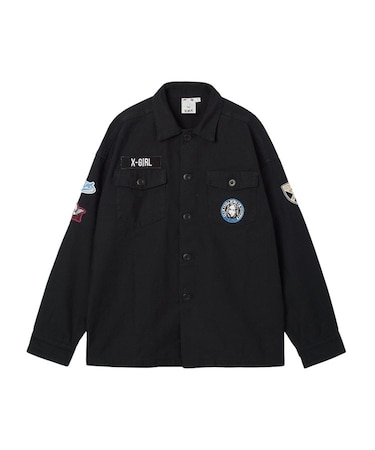 VARIOUS PATCHED MILITARY SHIRT