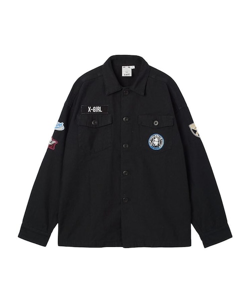 VARIOUS PATCHED MILITARY SHIRT