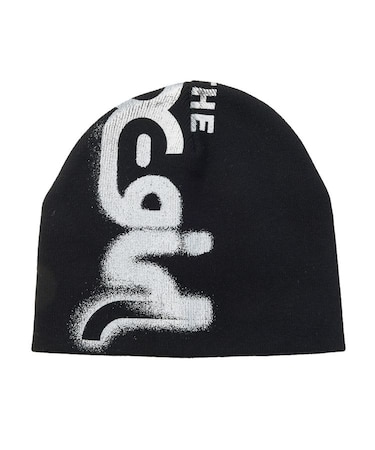 HEAVY DISTRESSED LOGO BEANIE