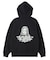 BRUSHED COLLAGE GRAPHIC FACE PATCH ZIP UP SWEAT HOODIE