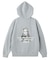 BRUSHED COLLAGE GRAPHIC FACE PATCH ZIP UP SWEAT HOODIE