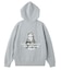BRUSHED COLLAGE GRAPHIC FACE PATCH ZIP UP SWEAT HOODIE
