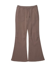 FACE LABEL FLARE SWEATPANTS