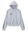 LOGO PATCHED ZIP UP JERSEY COMPACT HOODIE