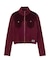 VELOUR AND KNIT ZIP UP TOP