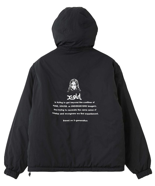FACE EMBROIDERED PATCH REVERSIBLE JACKET｜エックスガールの通販