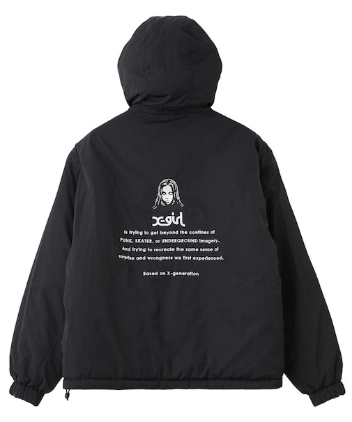 FACE EMBROIDERED PATCH REVERSIBLE JACKET