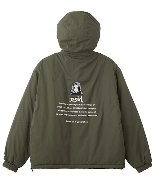 FACE EMBROIDERED PATCH REVERSIBLE JACKET｜エックスガールの通販