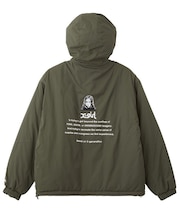 FACE EMBROIDERED PATCH REVERSIBLE JACKET