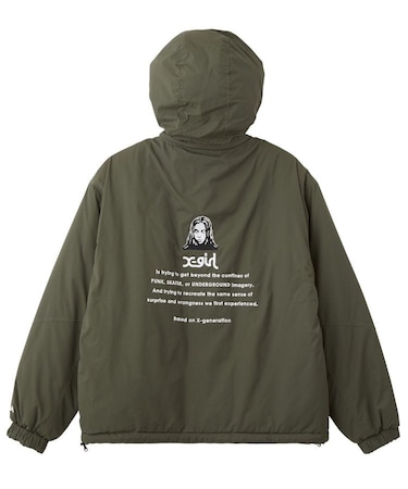 FACE EMBROIDERED PATCH REVERSIBLE JACKET