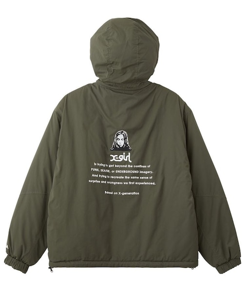 FACE EMBROIDERED PATCH REVERSIBLE JACKET