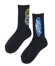 MIX LOGO JACQUARD RIB SOCKS