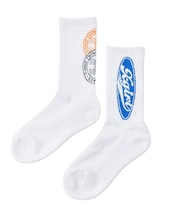 MIX LOGO JACQUARD RIB SOCKS